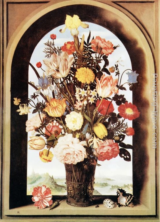 Vase of Flowers painting - Ambrosius Bosschaert the Elder Vase of Flowers art painting